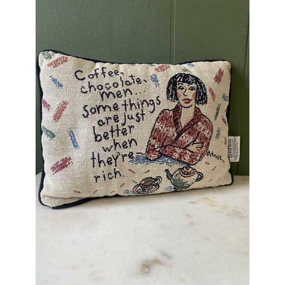 Funny “Better When They’re Rich” Tapestry Pillow by Shoebox Decorative Decor - Picture 1 of 7